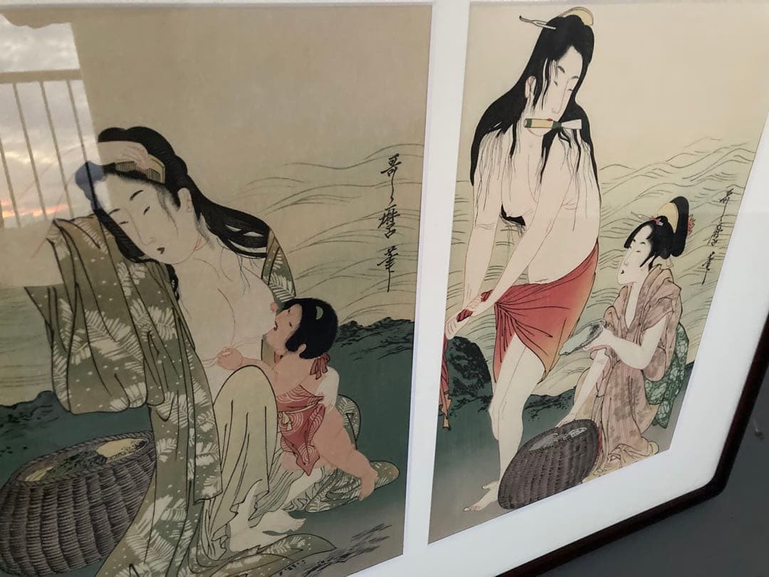 版画　喜多川歌麿