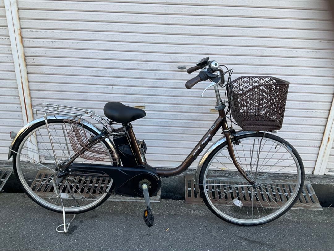 パナソニック新機種電動アシスト自転車viviTX26インチブラウンボディー