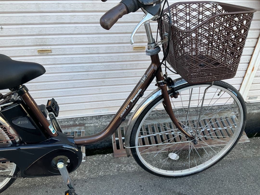 パナソニック新機種電動アシスト自転車viviTX26インチブラウンボディー