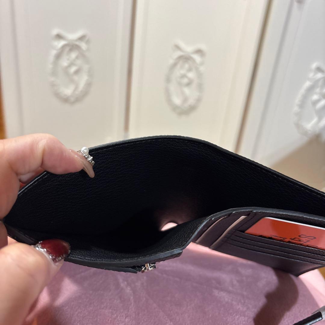 HERMESノベルティ折りたたみ黒財布新品未使用