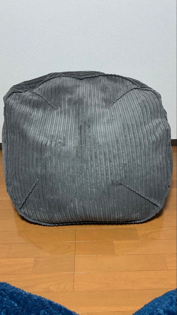 lounge pug のんびりビーズクッションチェア グレイ