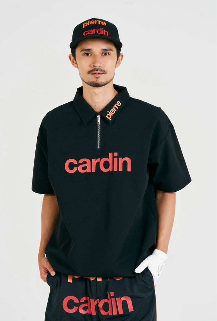新品 pierre cardin golf ジップアップ ポロシャツ