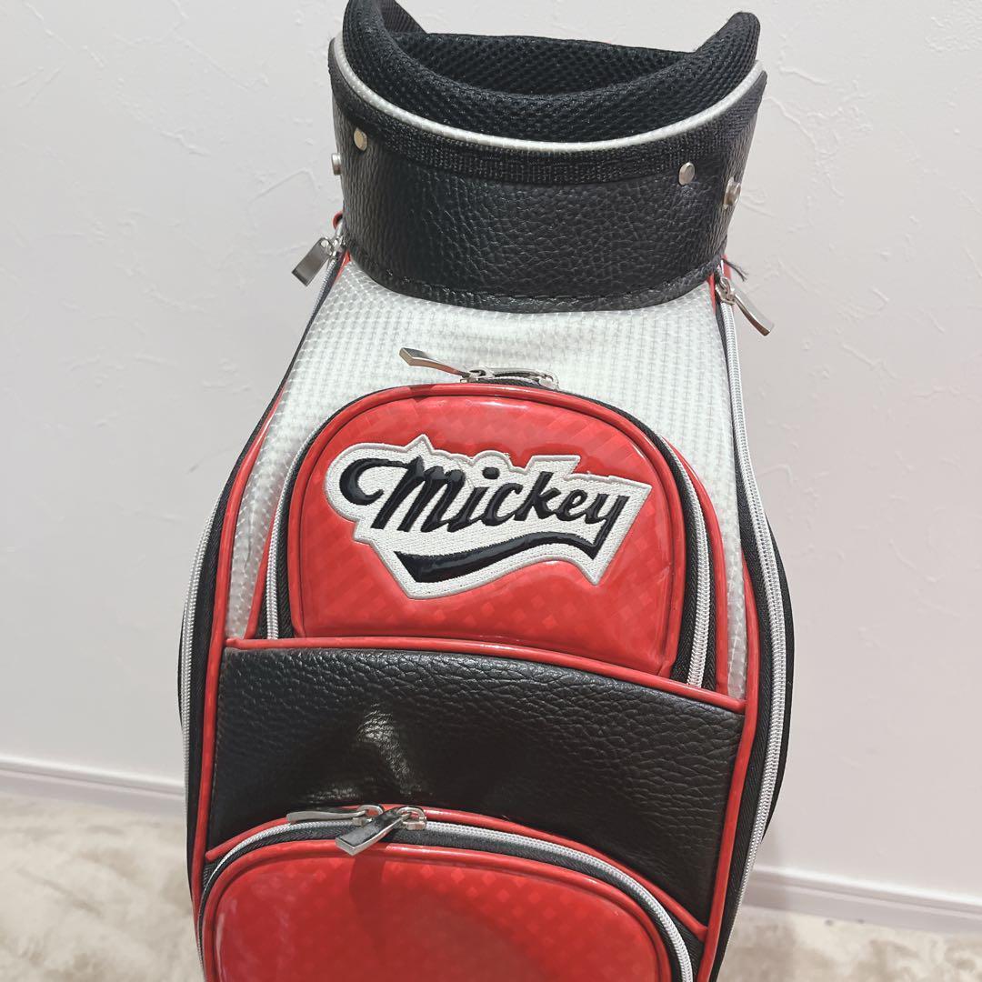 K044 美品！Disney mickey キャディバック 9.5型 フード無し