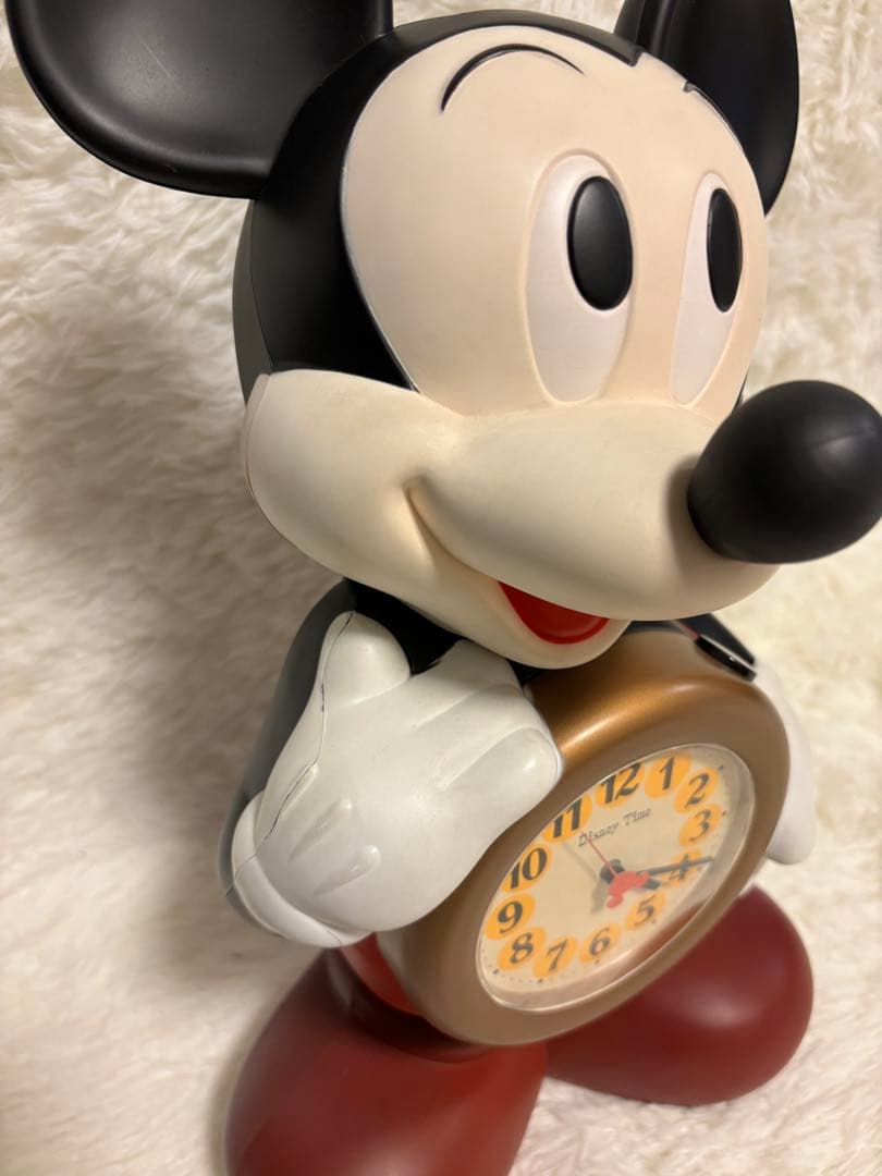 アンティーク　Disney Time ミッキー 目覚まし時計 喋る時計