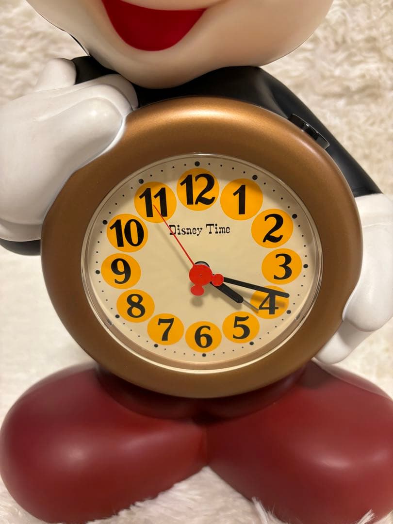 アンティーク　Disney Time ミッキー 目覚まし時計 喋る時計