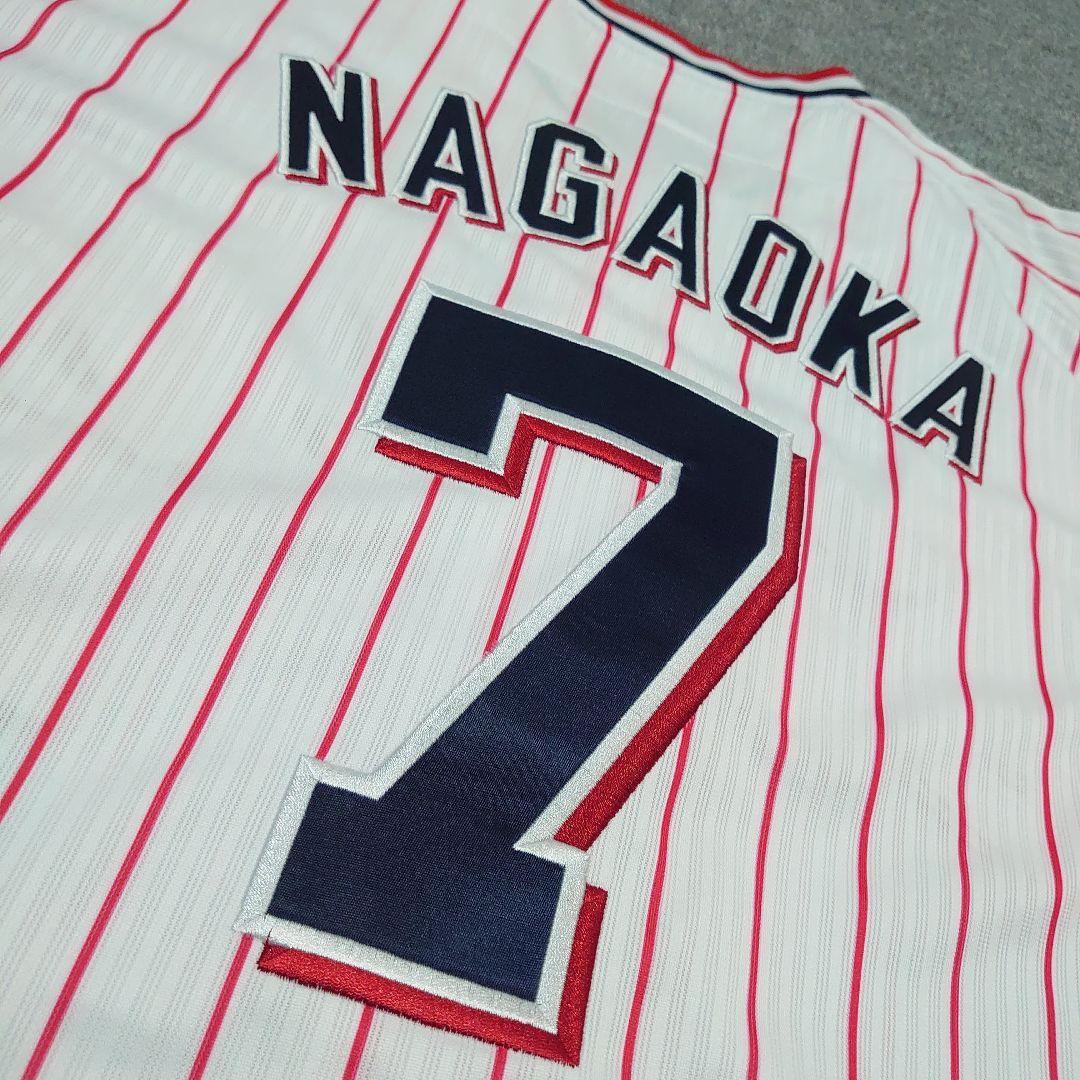 【美品】東京ヤクルトスワローズ 長岡 レプリカユニフォーム ホーム Мサイズ