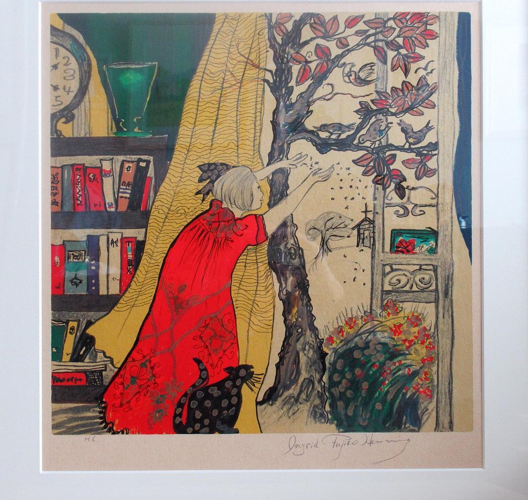 フジ子・ヘミング 限定版画「鳥」