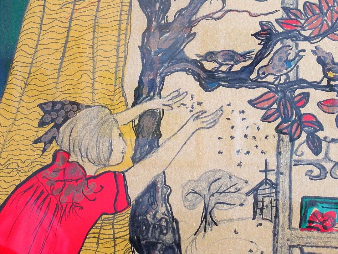 フジ子・ヘミング 限定版画「鳥」