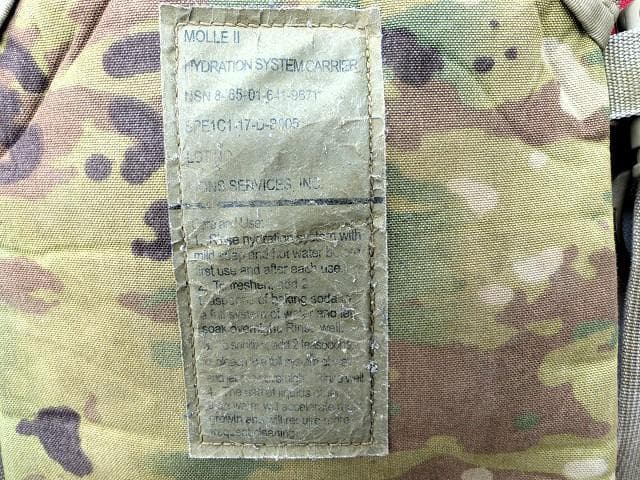 米軍 ハイドレーション システム バッグパック マルチカム 3L OCP　56