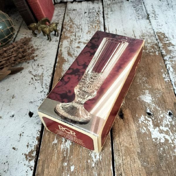 イタリア ヴィンテージ未使用 ロイヤルクリスタルロック RCR社 フラワーベース