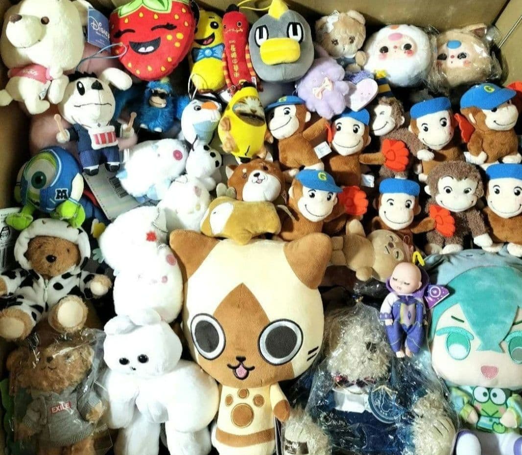 大量 まとめ売り ぬいぐるみ アニメ キャラクター ノンジャンル 箱いっぱい