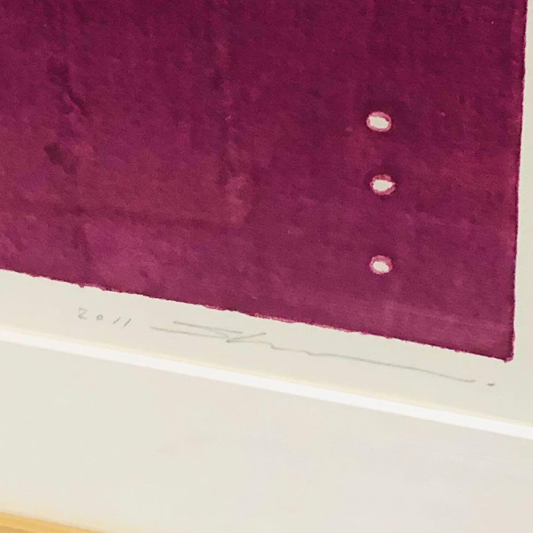 I80 美品！黒木周 版画 クロスグラフ 額装品 アート作品 IDEE限定