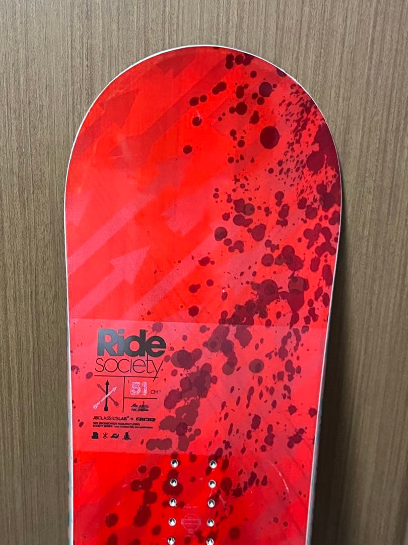 Ride Society 151 スノーボード レッド