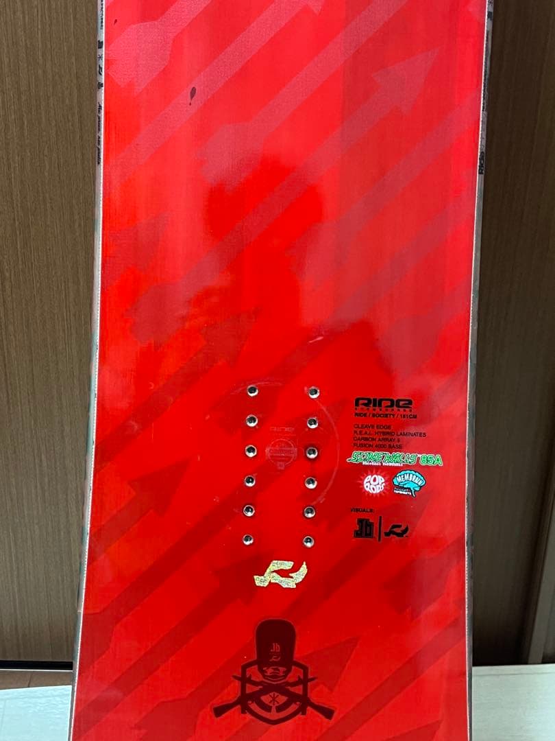Ride Society 151 スノーボード レッド