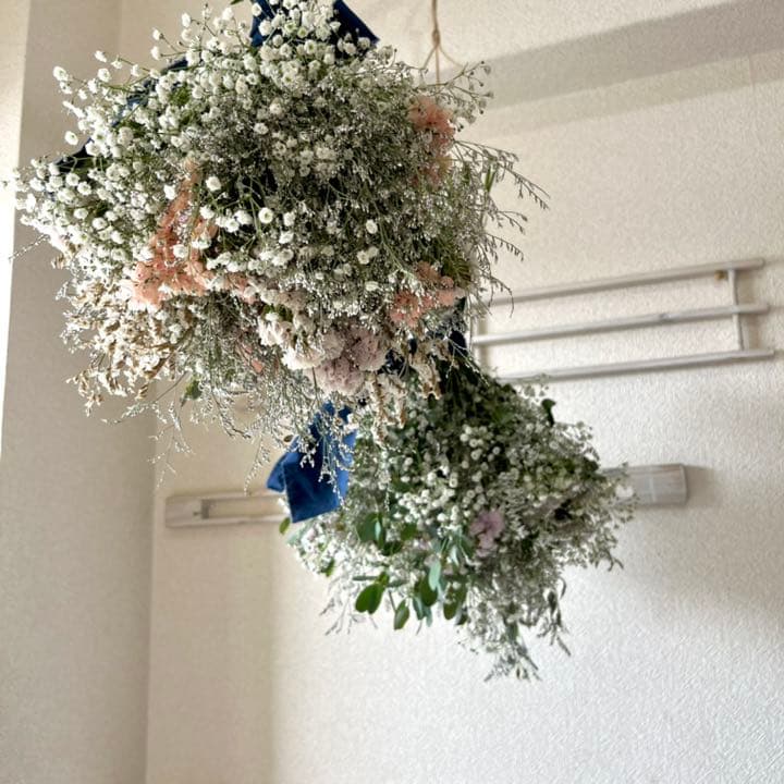 かすみ草フライングブーケ