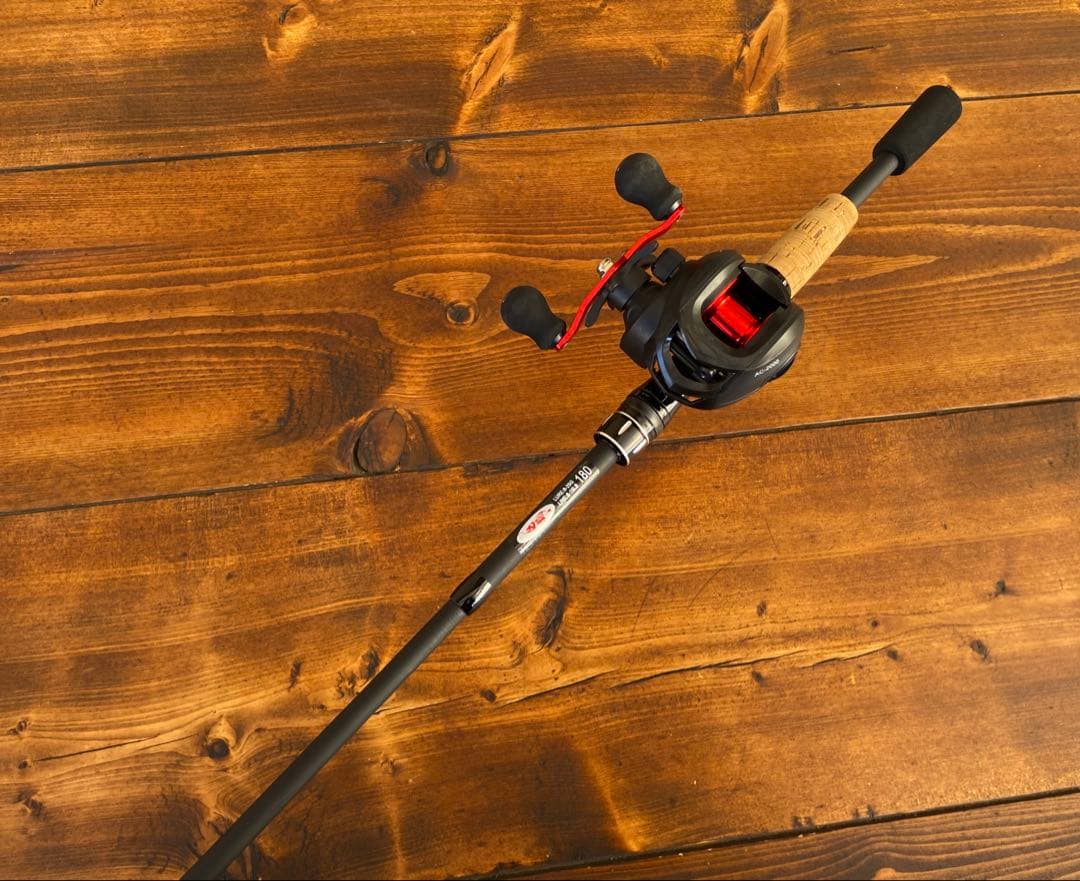 新品未使用　バス釣りセット　6ft ベイトリール　ランディングネット　軽量