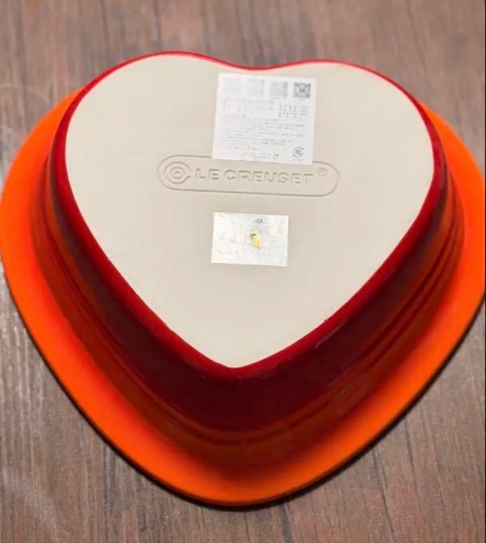 LE CREUSET ル・クルーゼ ハート型 両手鍋 24cm FLAME