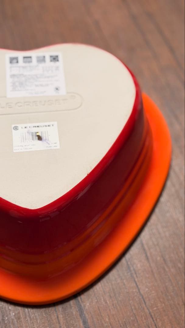 LE CREUSET ル・クルーゼ ハート型 両手鍋 24cm FLAME