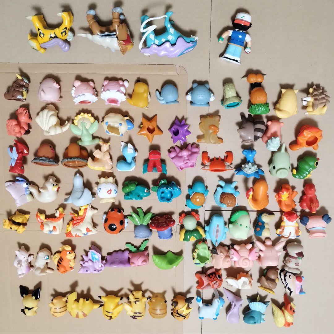 初期？　レア？　ポケモンキッズ　指人形　82個＋α　まとめ売り　ピカチュウ