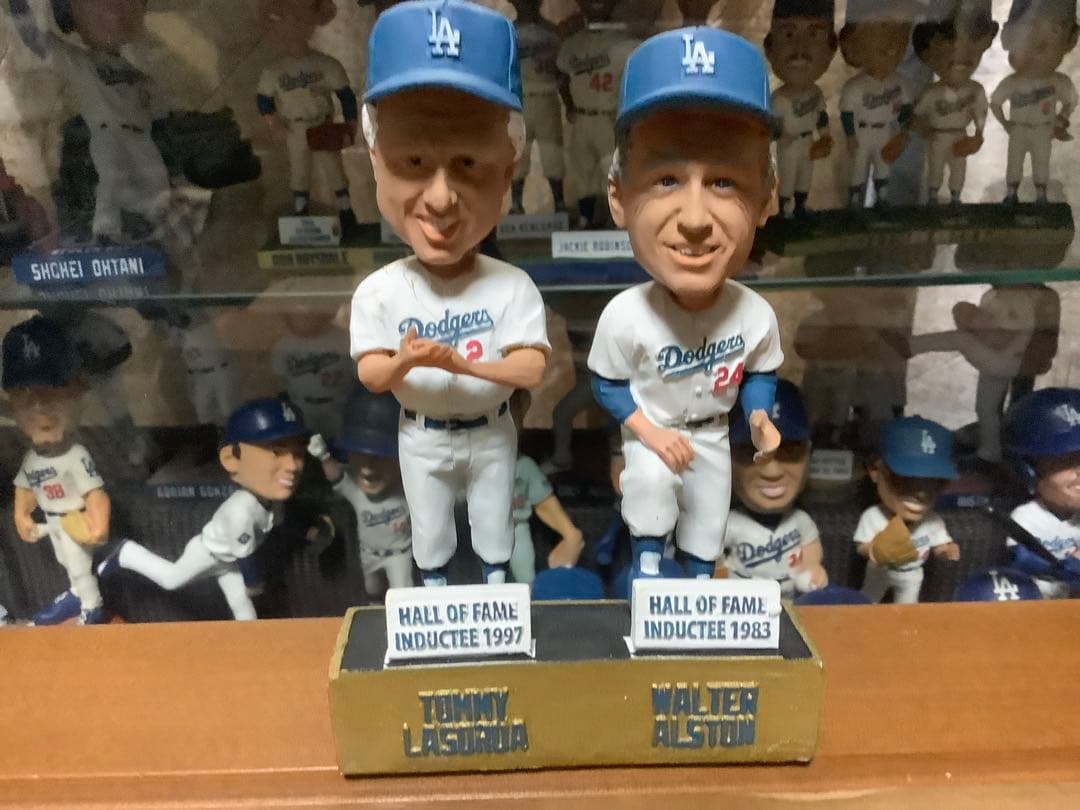 Dodgersボブルヘッド トミー・ラーソダ & ウォルター・オルストン