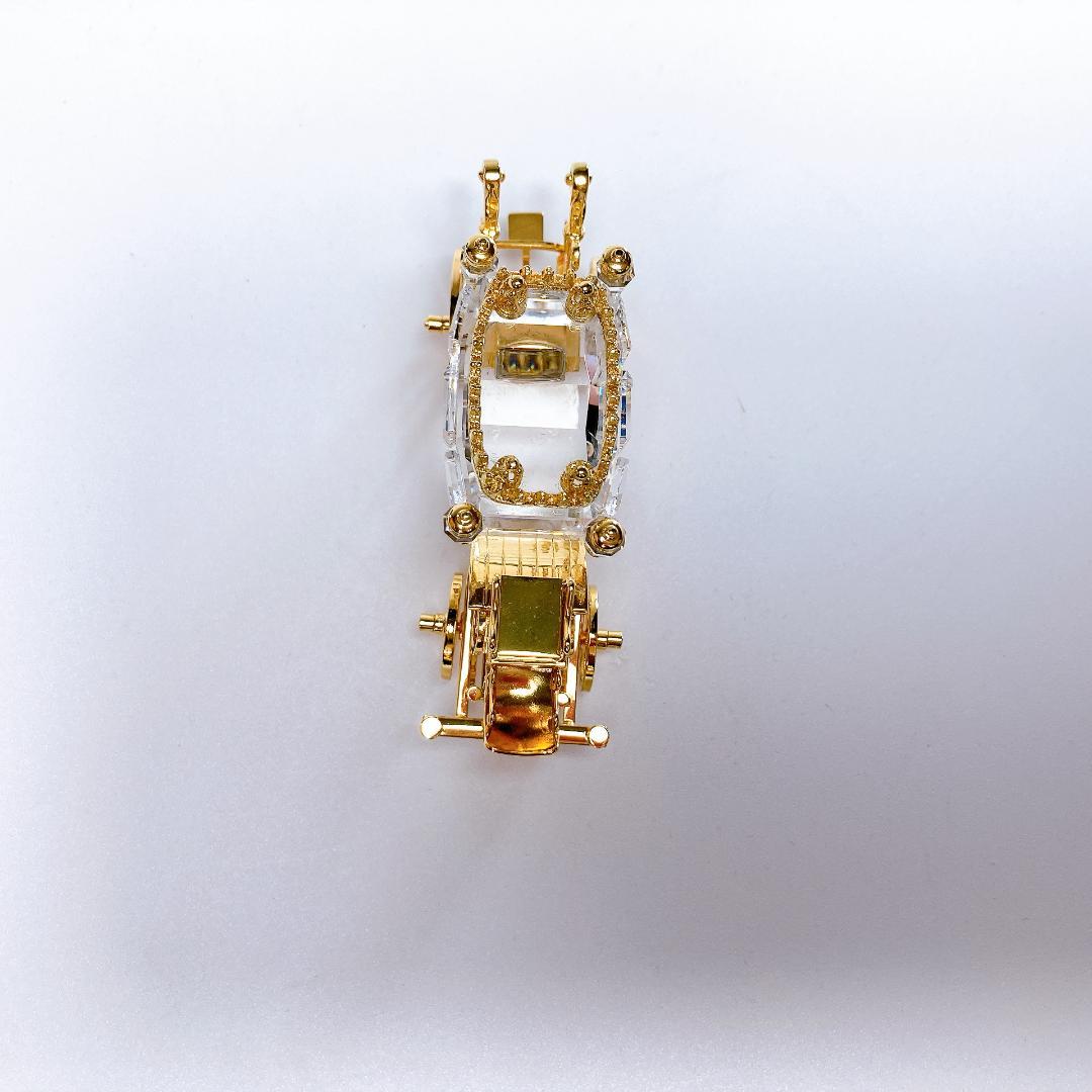 SWAROVSKI スワロフスキー 馬車　18Kゴールドコーティング|3348|