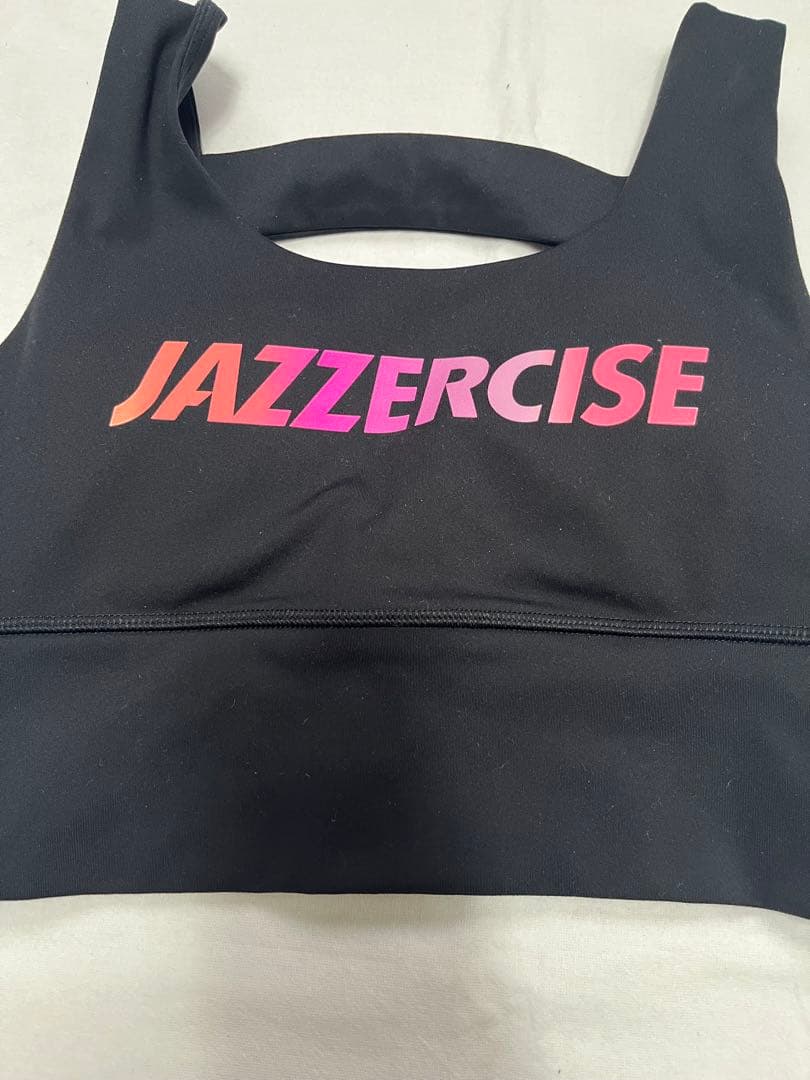 ジャザサイズ　レギンス　セット　黒　ピンクロゴJazzercise ロゴ