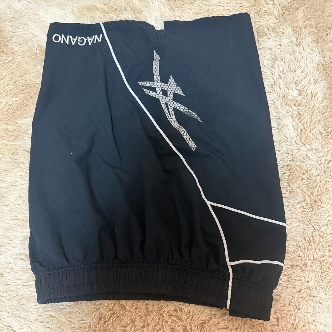 NAGANO バレーボールパンツ 黒 ストライプ