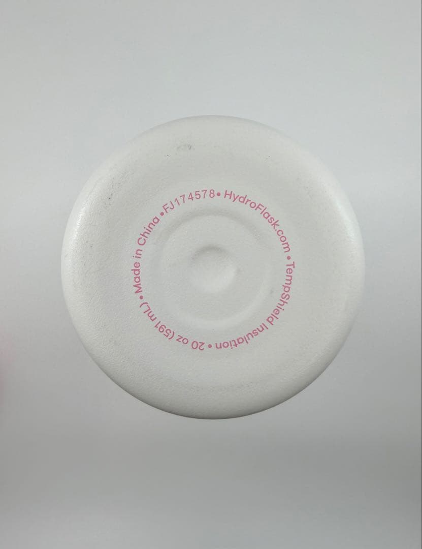 Hydro Flask 20 oz Wide Mouth ネオンピンク ホワイト