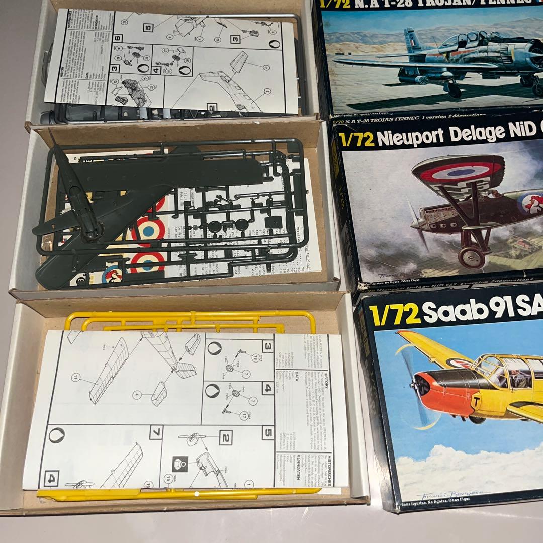 初版 絶版 1/72 レシプロ フランス空軍 民間機 ３機 プラモデル 激レア