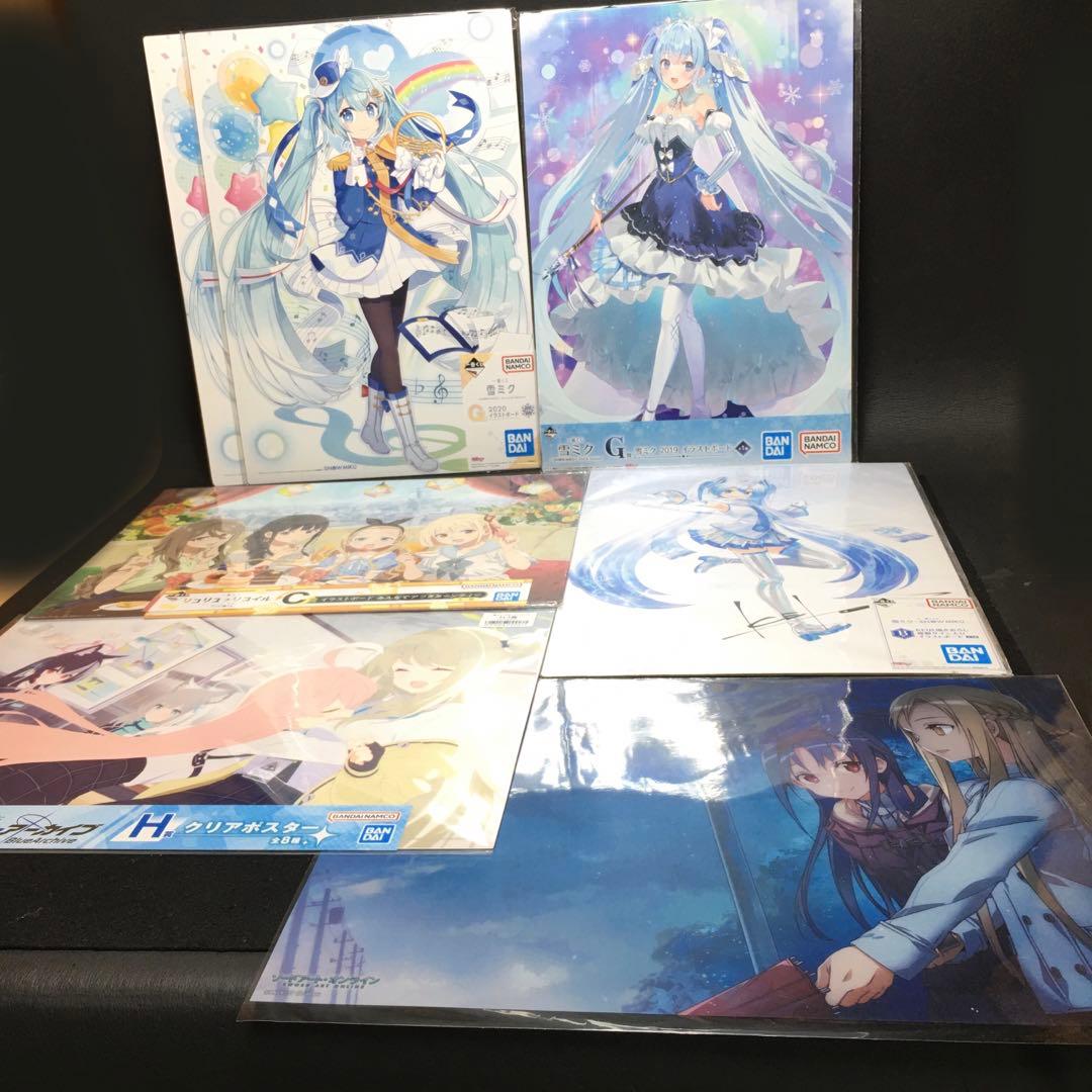 アニメビジュアルボード、ビジュアルシート等　大量まとめ売り 約275枚