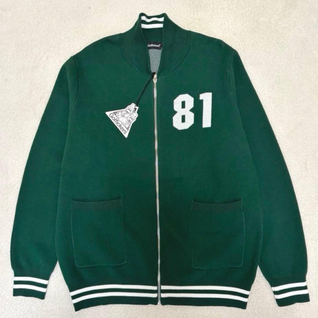 Golfickers ゴルフィッカーズ ジップ ニット ジャケット グリーン L