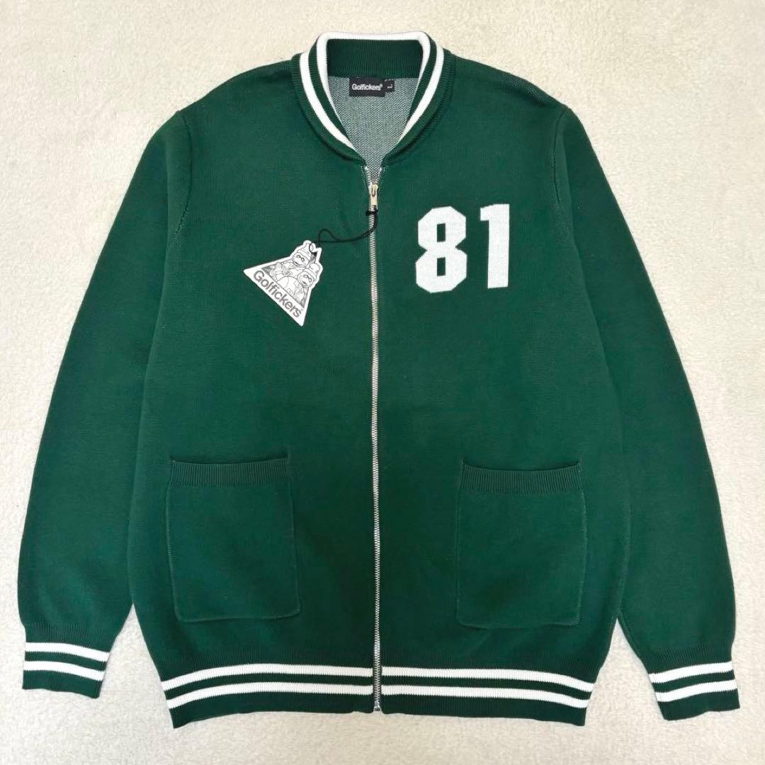 Golfickers ゴルフィッカーズ ジップ ニット ジャケット グリーン L