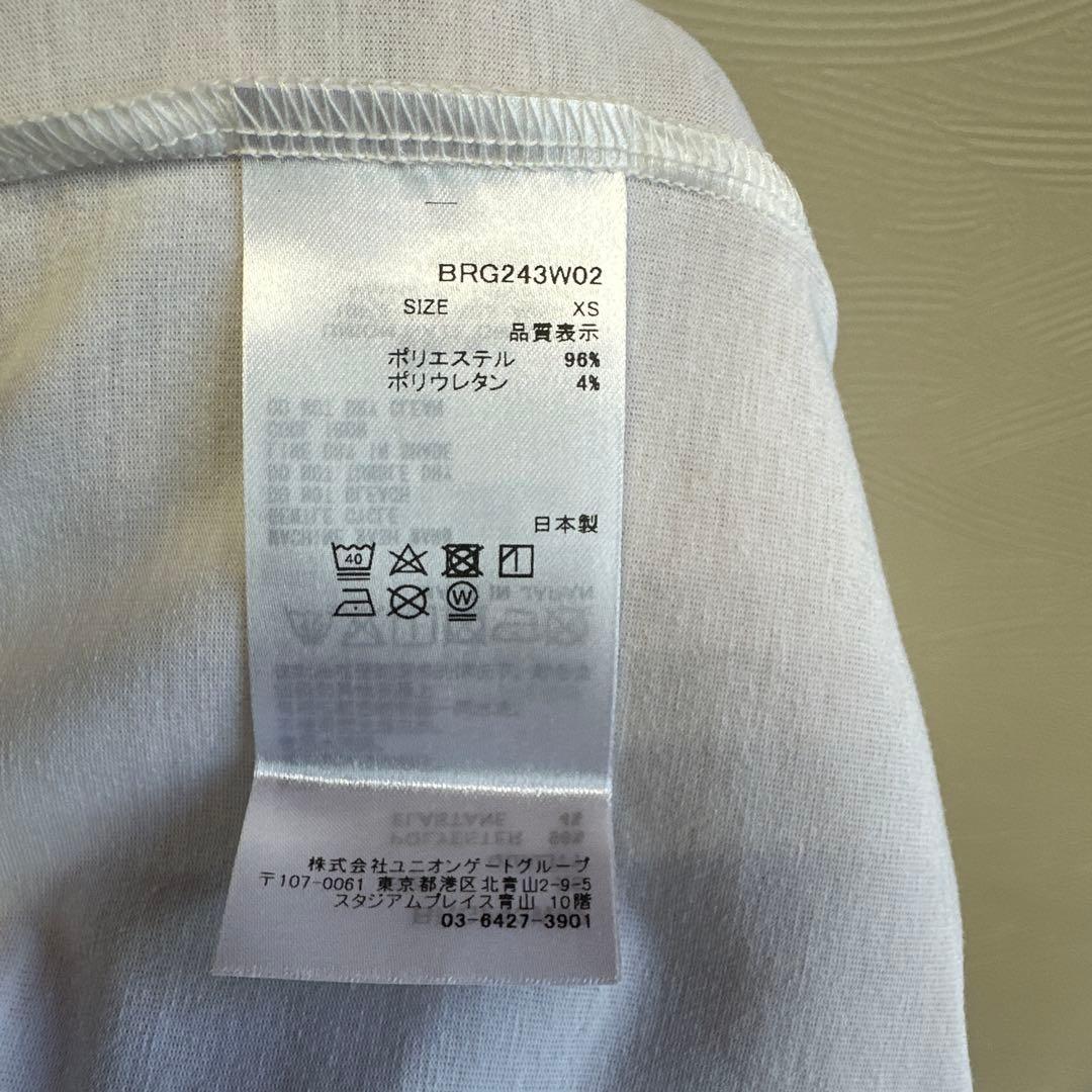 1*2様 新品　BRIEFING モックネックシャツ ホワイト レディース