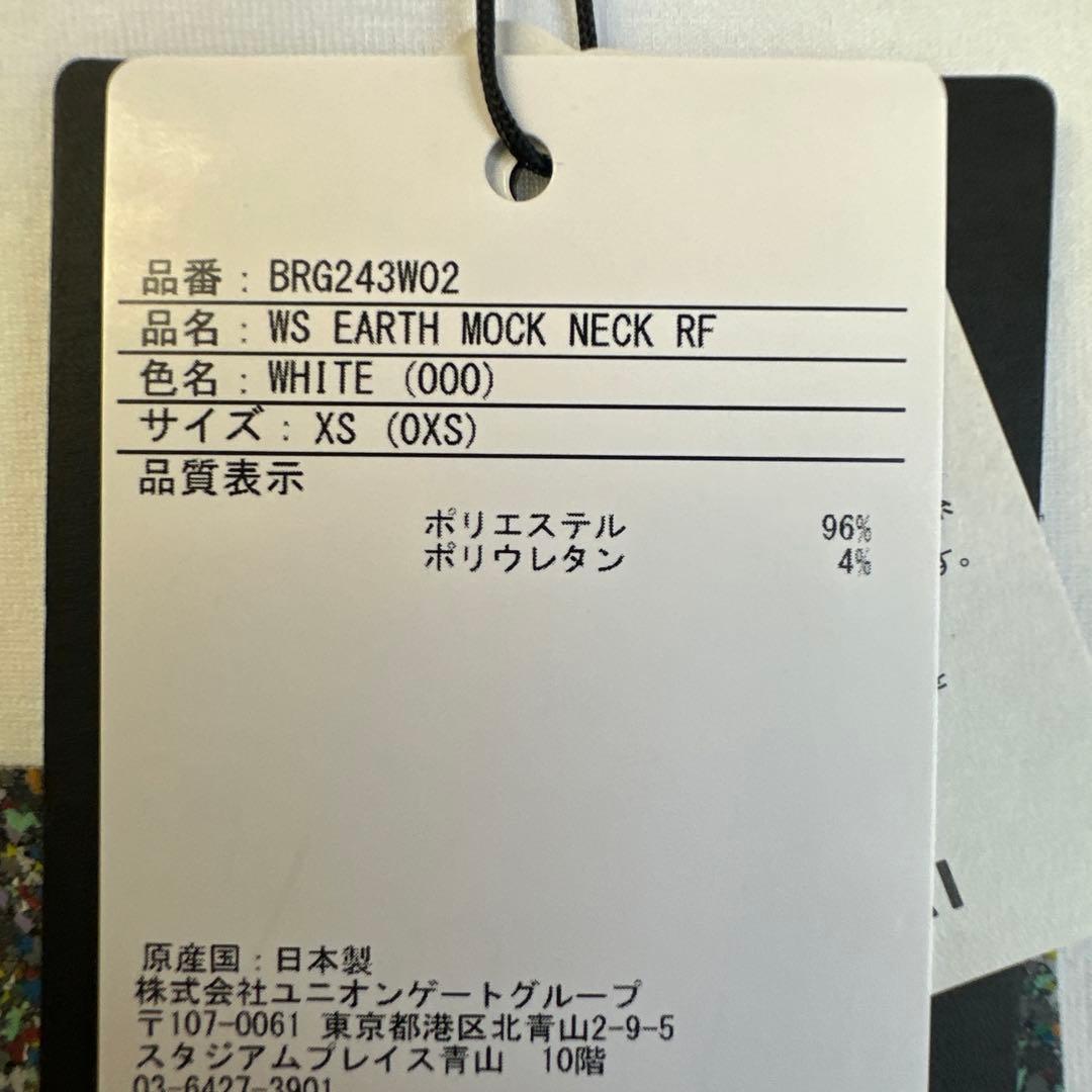 1*2様 新品　BRIEFING モックネックシャツ ホワイト レディース