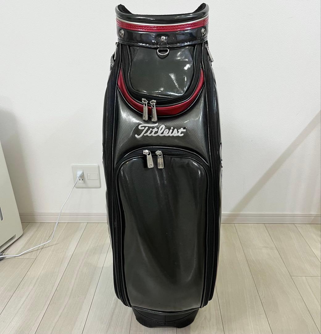 Titleist ゴルフバッグ 黒/赤