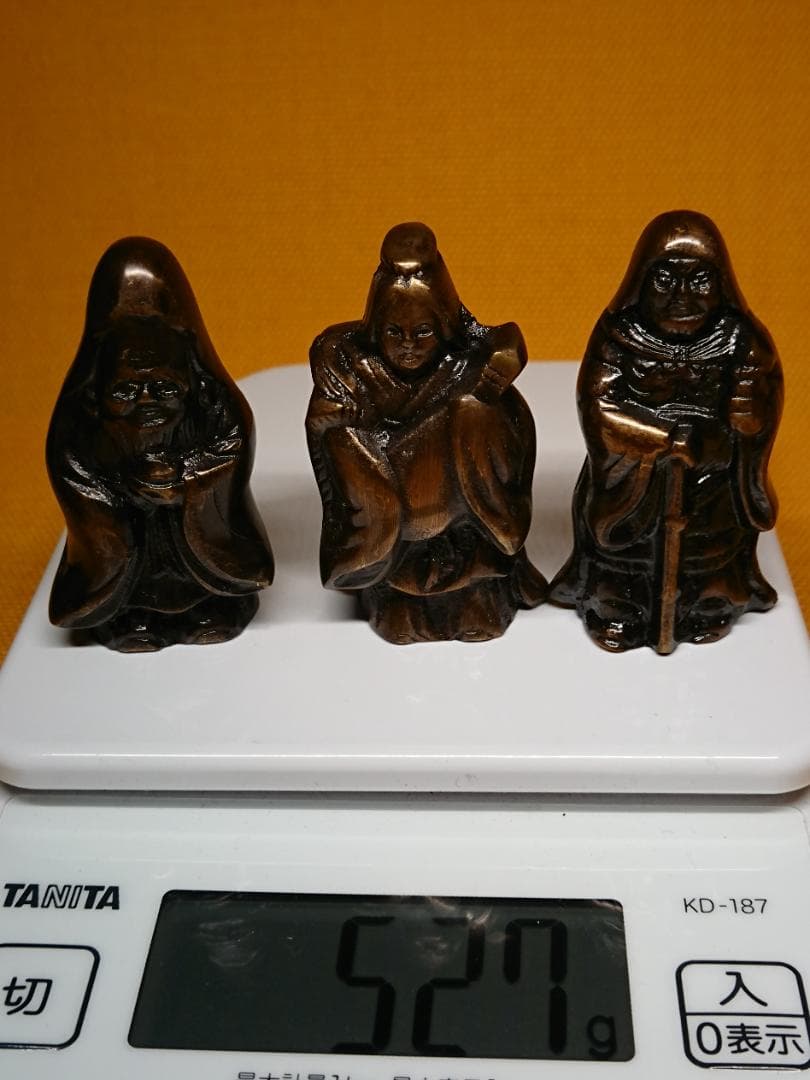 【美品】七福神　人形　銅製　置物　インテリア　工芸品　美術品　AA3431