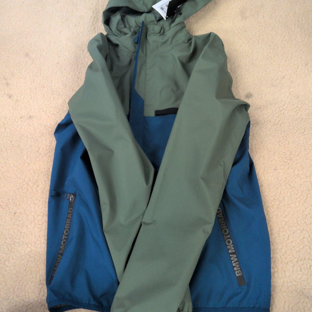  レインジャケット　メンズ　オリーブ/ブルー