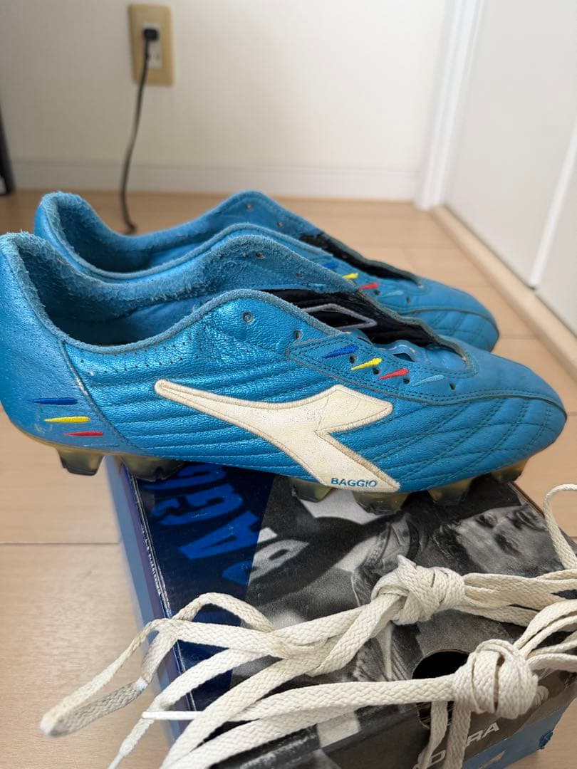限定 ロベルト・バッジョ 引退試合着用モデル 26.0 スパイク DIADORA