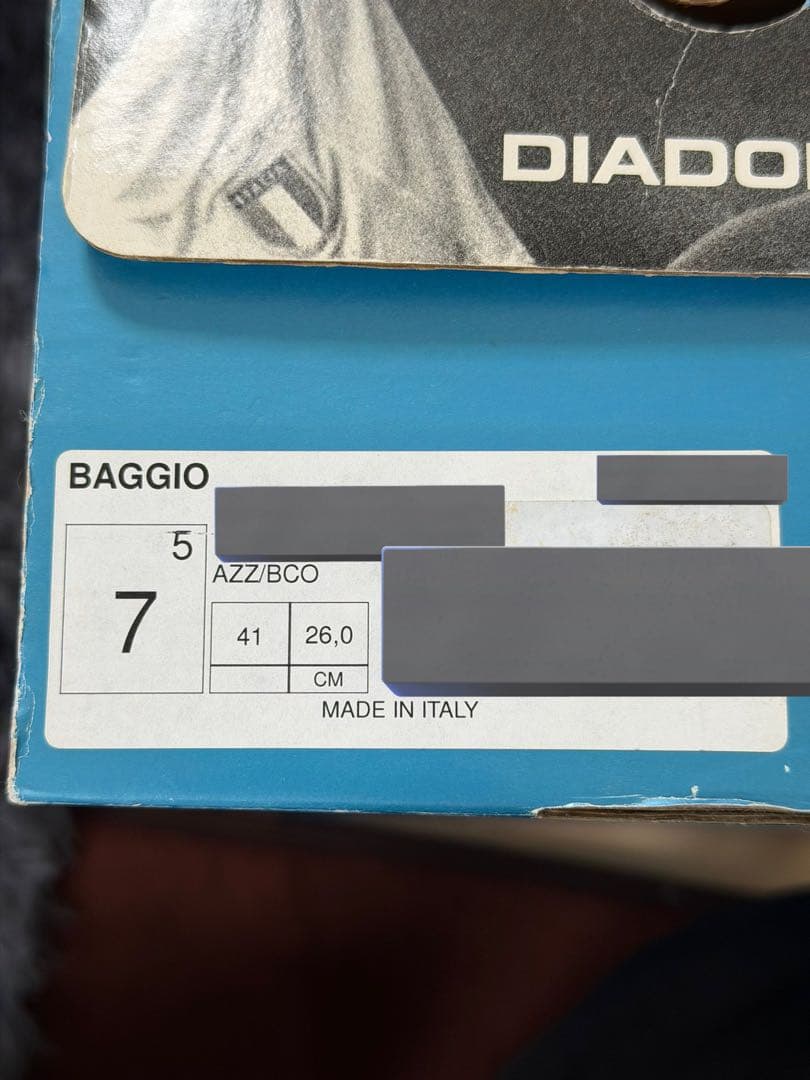 限定 ロベルト・バッジョ 引退試合着用モデル 26.0 スパイク DIADORA