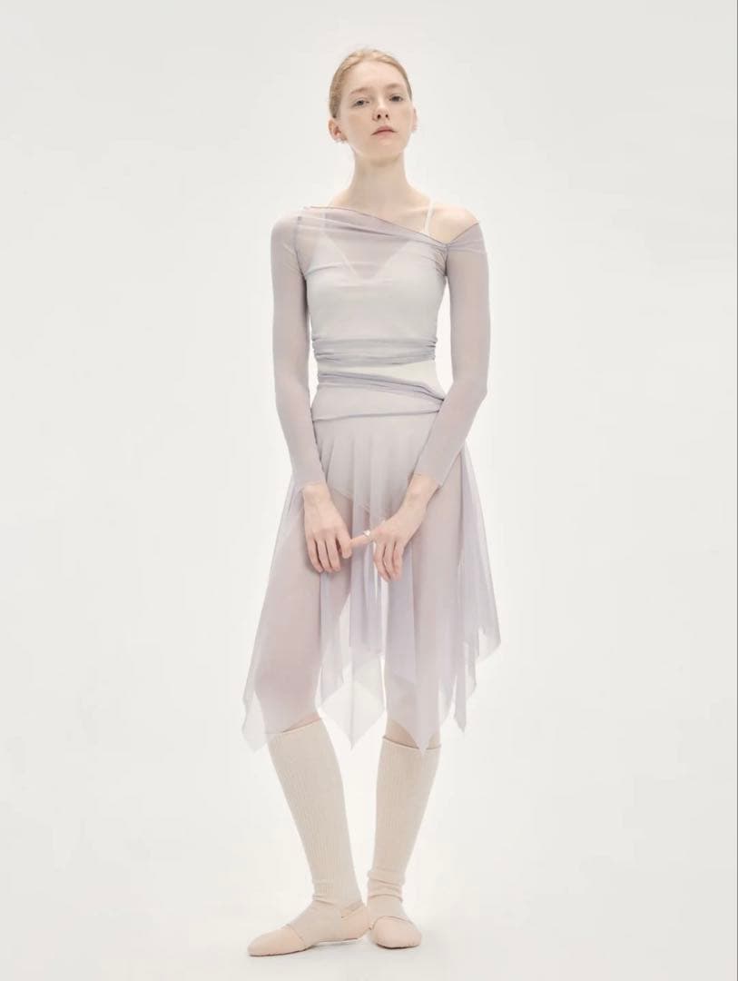 【新品未使用】TYPHAタイファ　メッシュトップ　スカイブルー