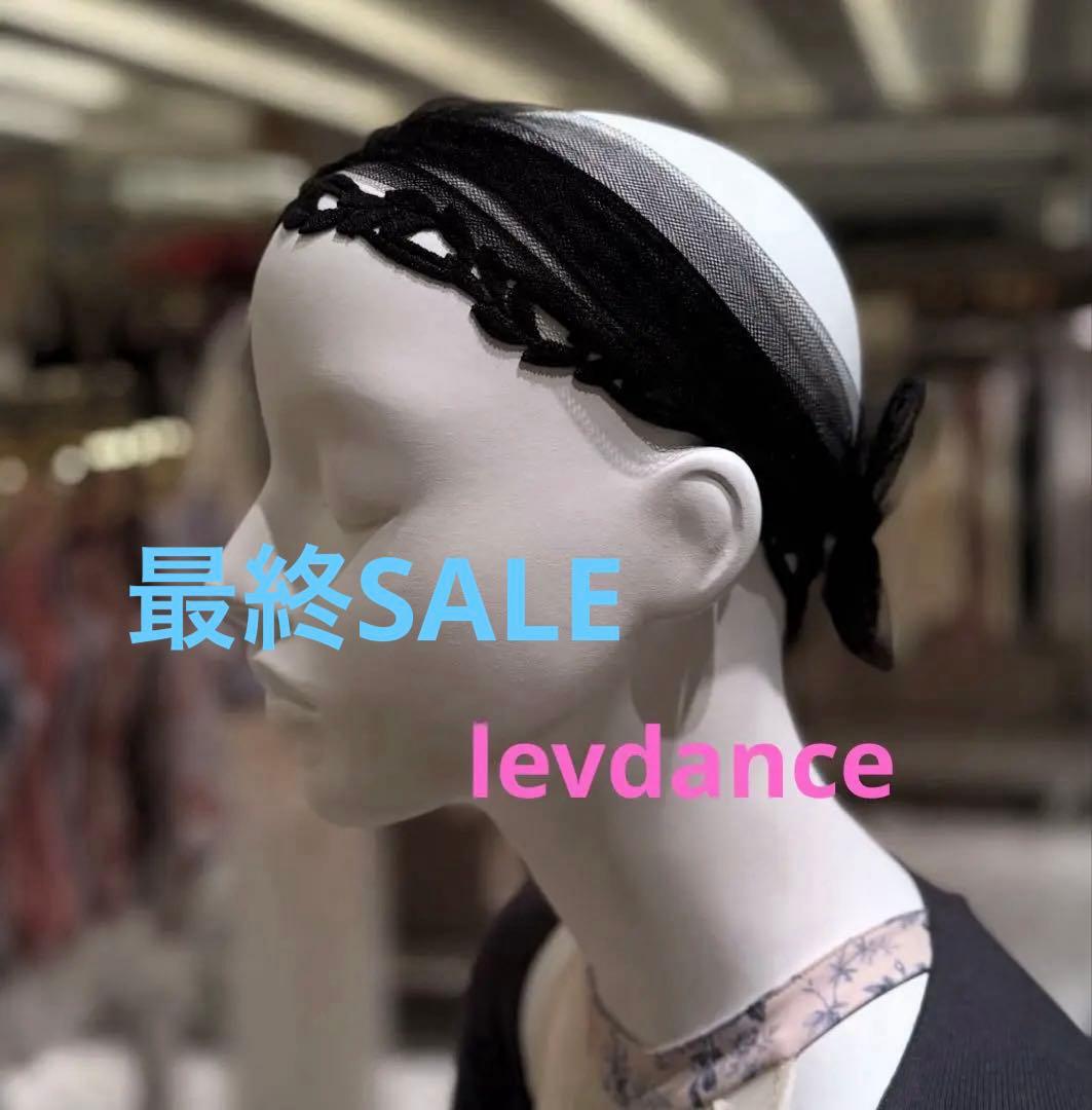 levdance チュールレース　ヘアーアクセサリー　BLACK バレエ