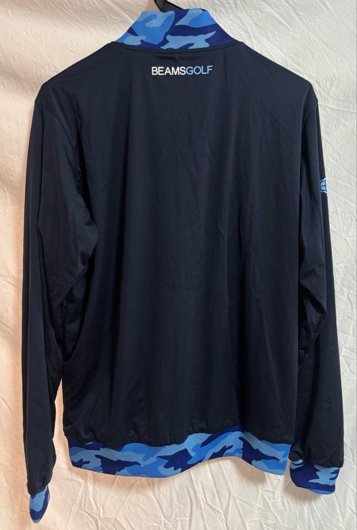 BEAMS GOLF ビームスゴルフ ネイビー カモフラジュジャケット Lサイズ