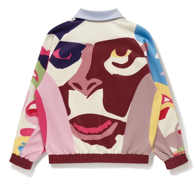 レディースウェア BAPE X KIDSUPER PATCHWORK TRACK JACKET