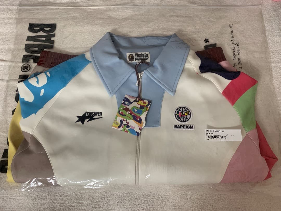 レディースウェア BAPE X KIDSUPER PATCHWORK TRACK JACKET