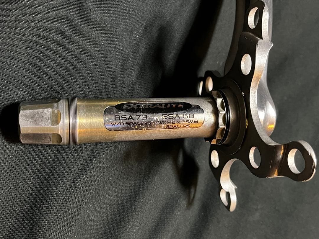 貴重 Extralite社 E-Bones 軽量クランク 生産終了 小径車等に