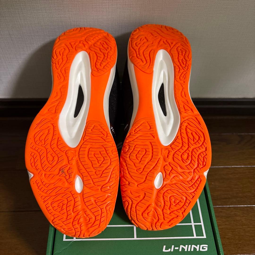 LI-NING バドミントンシューズ ブラック/オレンジ
