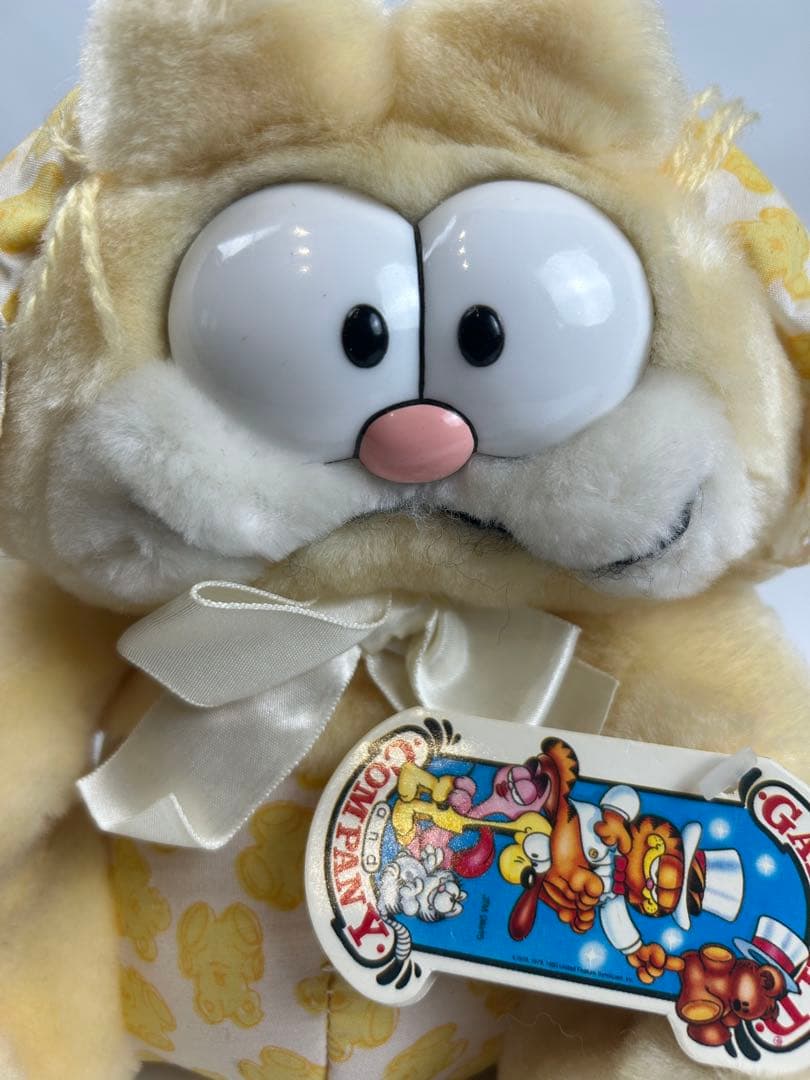 ガーフィールド　黄色　ぬいぐるみ　タグ付き　DAKIN製　ベビー　激レア