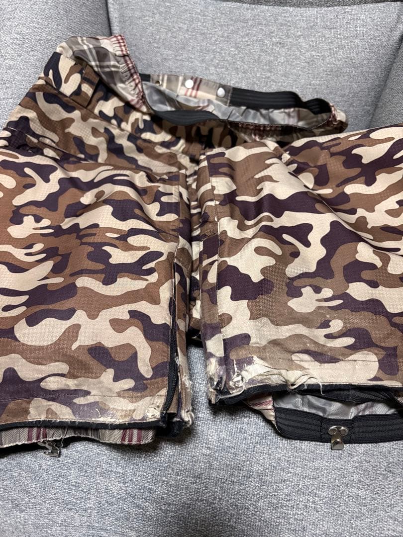 AHAHOGEAR CO. 迷彩スノーボードパンツ　サイズXL
