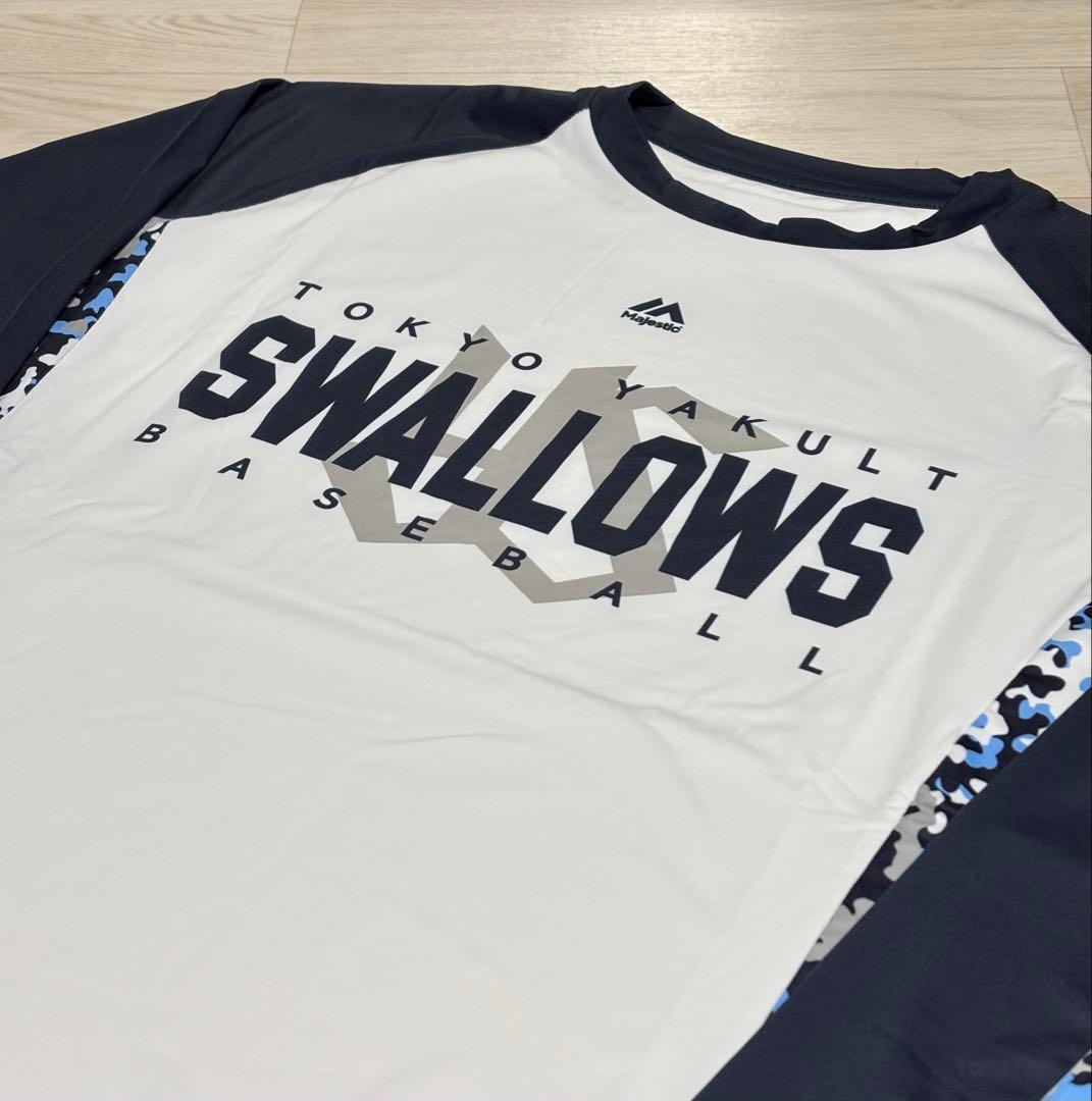 ヤクルトスワローズ 長袖tシャツ ロングスリーブシャツ Mサイズ プロコレ 新品