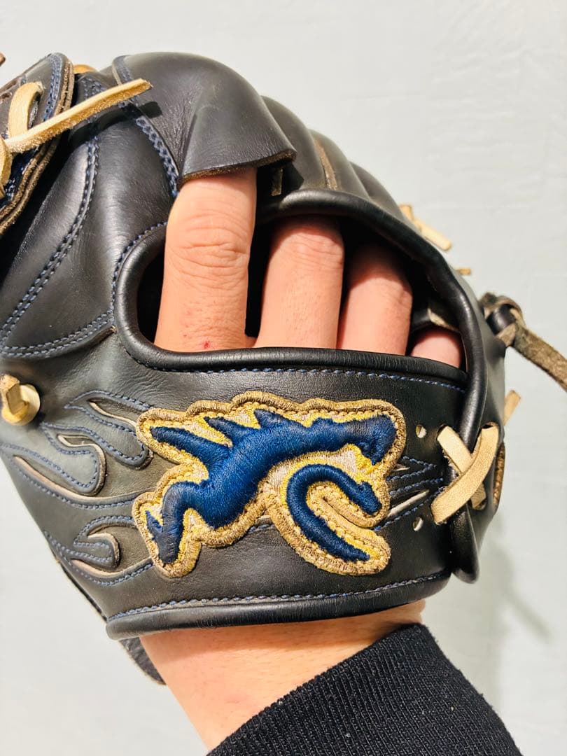 RYU 硬式グローブ 投手用 高校野球対応 オーダー不可限定ラベル 廃盤 左用